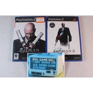2 Games: Hitman 2 + Hitman Contracts (Sony PS2) Complete - not for U.S. Console